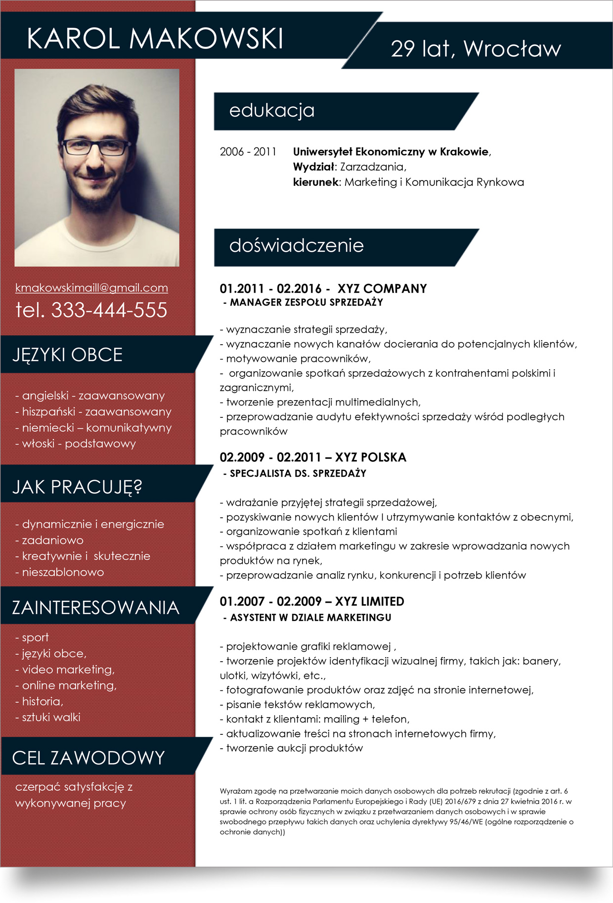 Najlepsze Szablony Cv Do Pobrania Za Darmo W Pdf