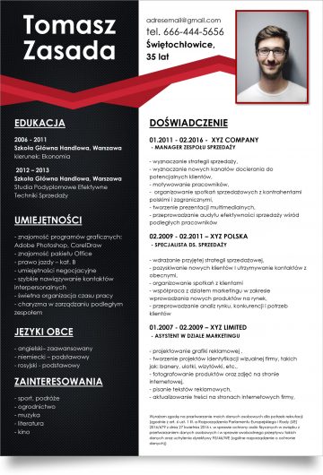nowoczesne cv word do pobrania word nowoczesne cv word do pobrania word